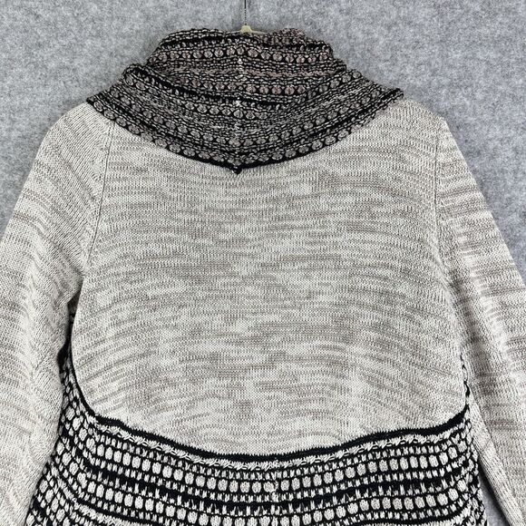 Anthropologie Sioni Open Cardigan Womens Medium Mixed Print Casual LS Cozy Boho* - Picture 9 of 10